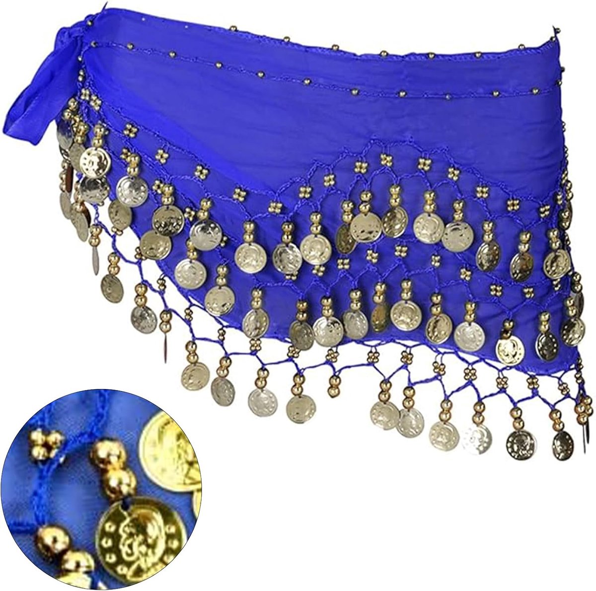 Heupdoek, buikdanskostuum voor dames, dansdoek met munten voor buikdans, buikdansriem, zwart, buikdans, heupdoek, voor meisjes, vrouw voor optredens, kostuum, buikdans, yogacursus