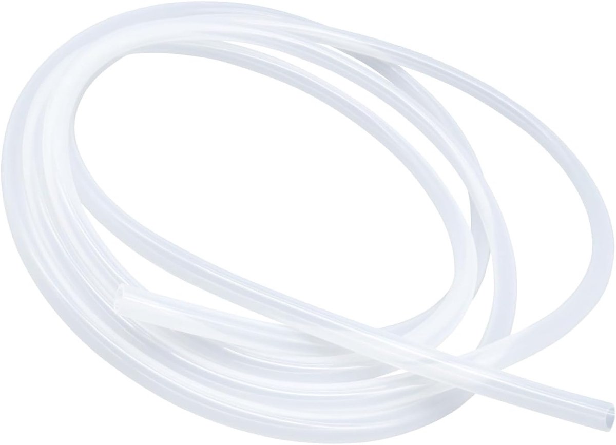 Voedselveilige transparante siliconen buis, afmeting 6,4 mm x 9,5 mm (1/4 "x 3/8"), lengte 3,6 m (11,8 ft), dikte 1,55 mm. Flexibele rubberen slang voor lucht/waterleidingen