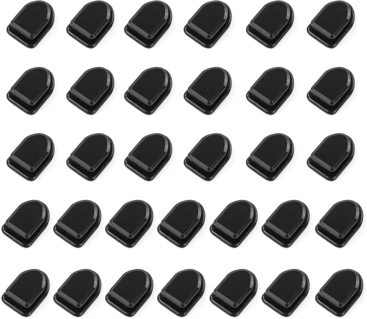 32 stuks mini-autohaken, onzichtbare kleefhaken, multifunctionele voertuighaken, voor badkamer, slaapkamer, sleutels, handdoeken (zwart)