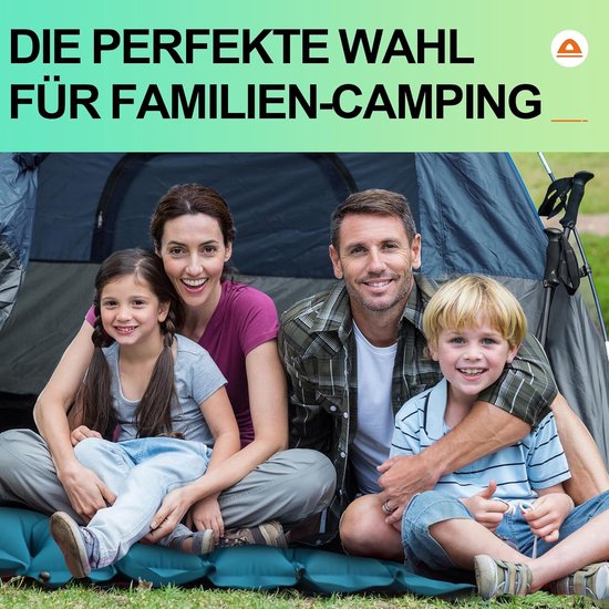 Thijox - Camping Matras 2 Personen, Ultralight Tweepersoons Luchtbed met Voetpomp en Kussen, Draagbare Luchtmatras voor Wandelen, Strand, Reizen, Lich van Thijox — afbeelding 4