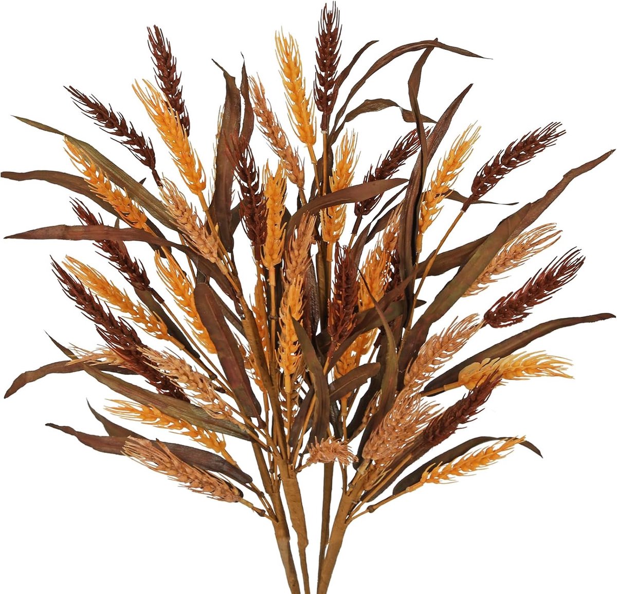 Oairse Set van 4 kunstmatige tarweoortakken, herfsttakken, 63 cm - ShopVlot