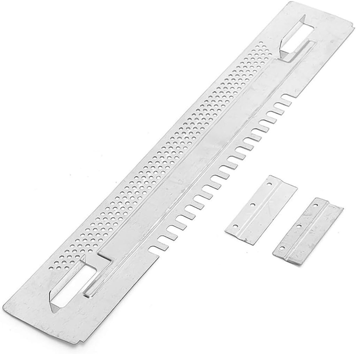 Schuif voor bijenkorf tegen muizen, afneembaar gereedschap van verzinkt ijzer voor imkerei, 39 x 6,5 cm, zilverkleurig