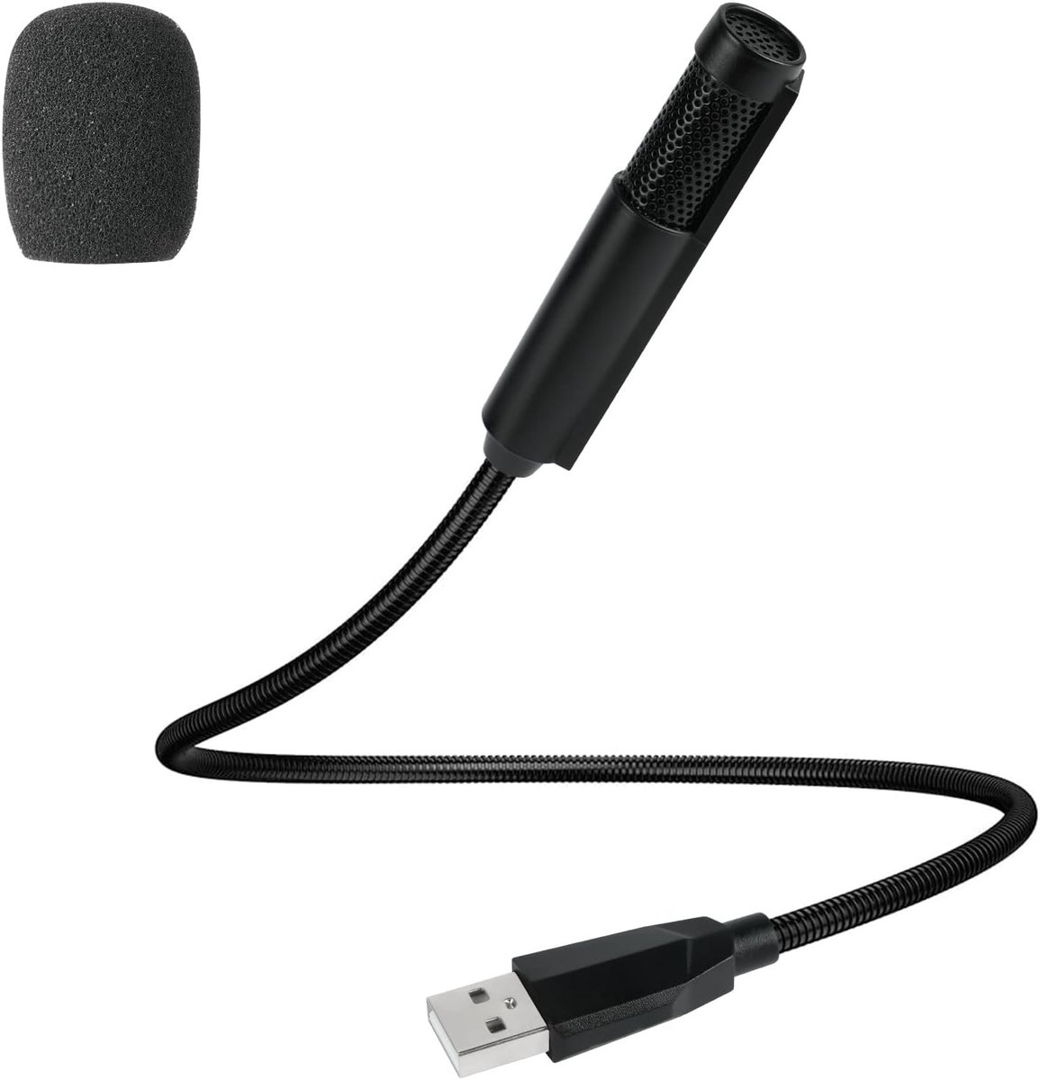 USB Microfoon voor Computer - 360° Omnidirectionele Condensator voor Conferenties, Online Gesprekken en Zoom Meetings
