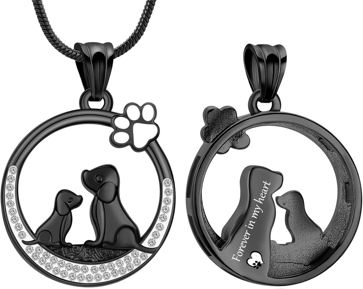 Crematie Sieraden Urn Kettingen Met Mini Hond Poot voor As Memorial Keepsake Hanger voor Vrouwen Man Geschenken Met Trechter Kit & Tas