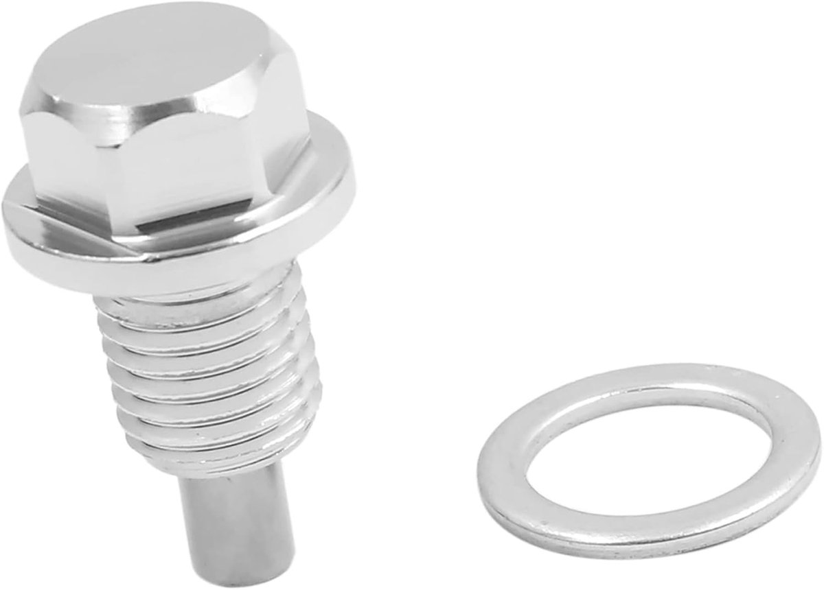 Magnetische Motor Olie Carter Afvoer Bout Schroef Moer M12x1.5 Zilver