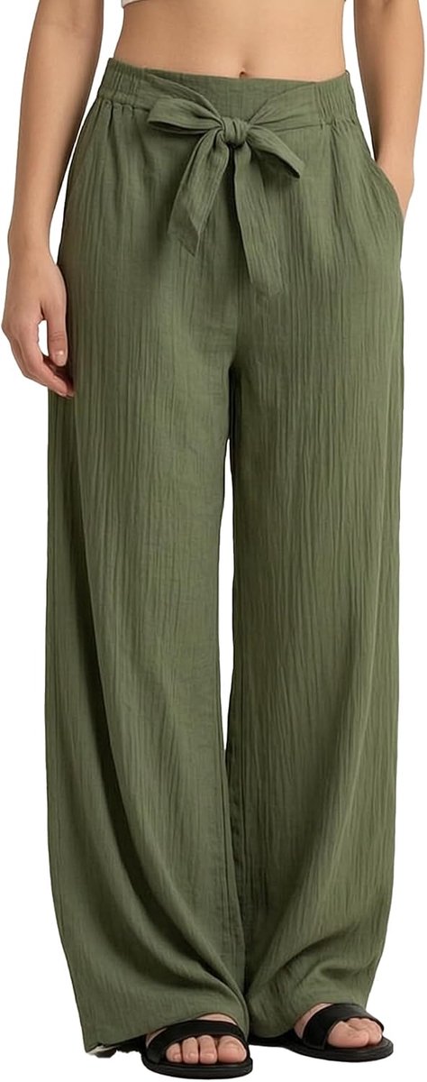 Zomerbroek voor dames met elastische tailleband