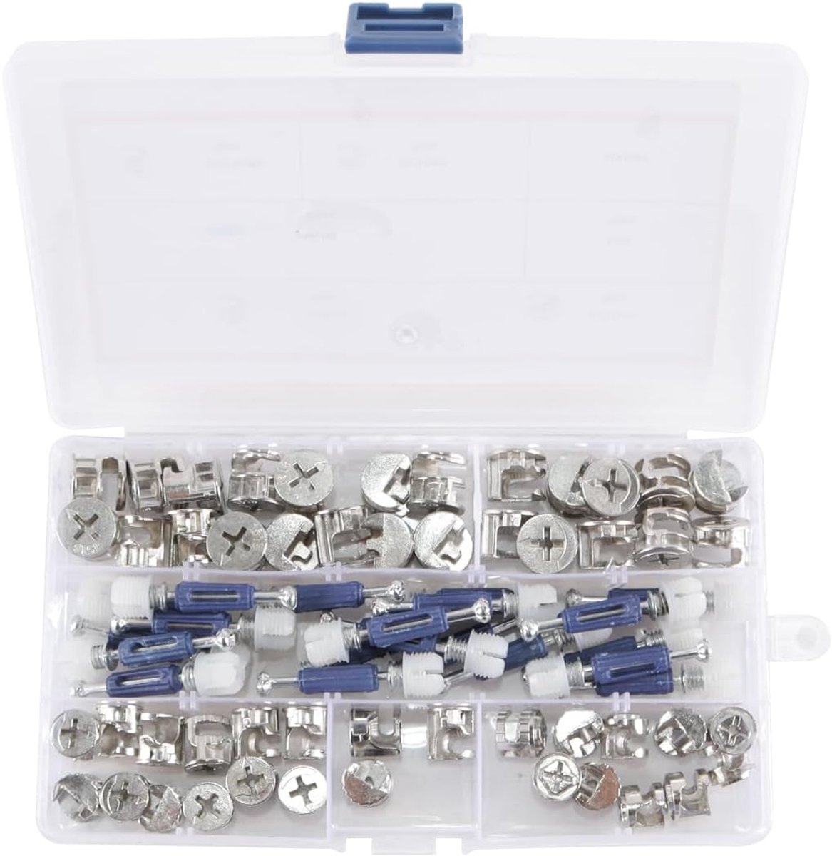 90 stuks Cam Lock-fittingen, zinklegering Cam Locks voor montage en vervanging van kast- en ladepanelen