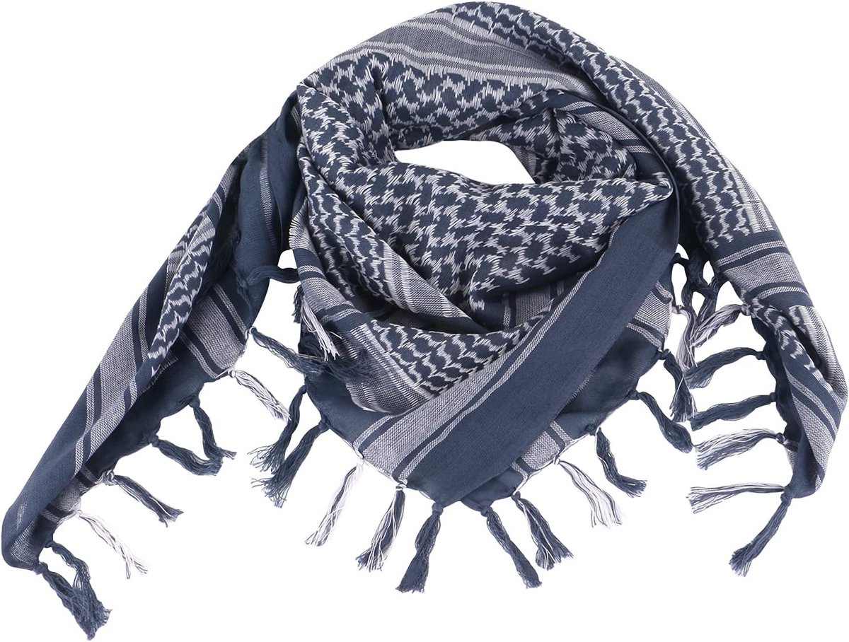 Tactische Woestijnkeffiyeh Schort Hoofdnek Cotton 43x43 inch Colorvol Arab Wrap met Tassels voor Mannen & Vrouwen
