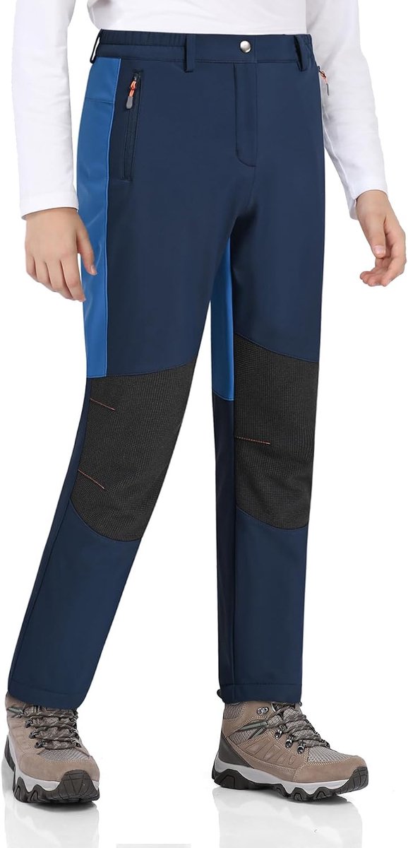 Kinderen Waterdichte Winterbroek Skibroek Warme Fleece Softshellbroek Thermische Snowboardbroek Jongens Gevoerde Outdoorbroek