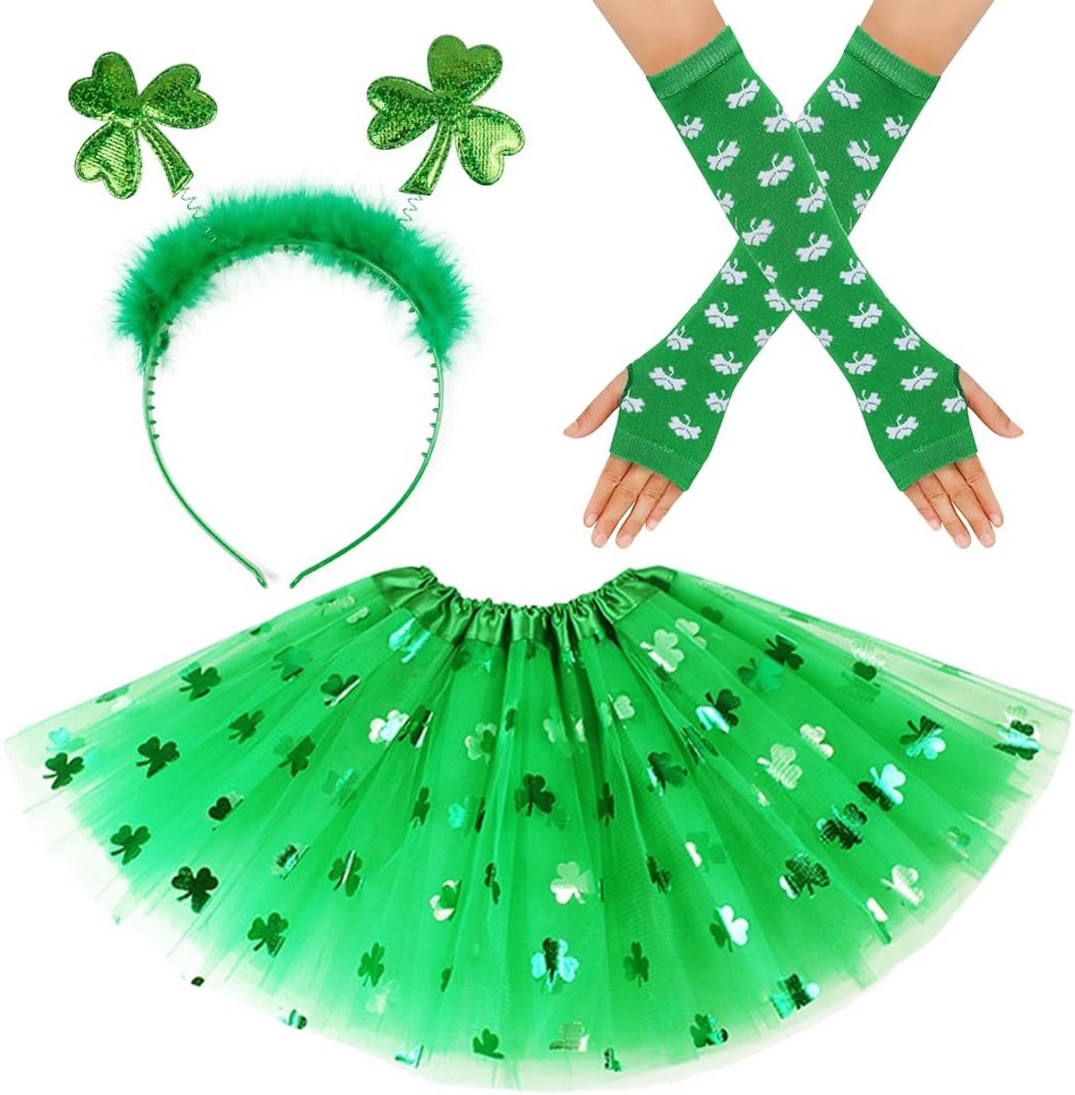 Day Party Supplies Accessoires Klaverblad Decoratie St. Patricks Day, Carnaval themafeest Decoratie Dress Up voor Dame Girl Festival Party