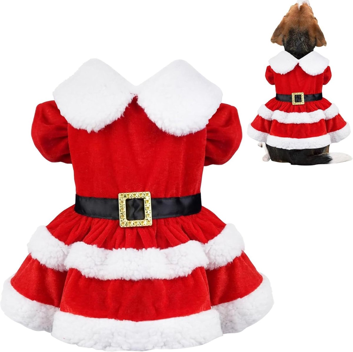 Kerstoutfit voor honden - XL huisdierkleding voor kleine tot middelgrote honden