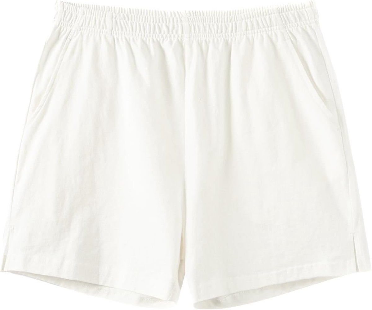 Coulee Slaapbroek voor heren, kort, katoen, 10 cm, lichte slaapshorts, korte pyjamabroek, pyjamabroek met zakken