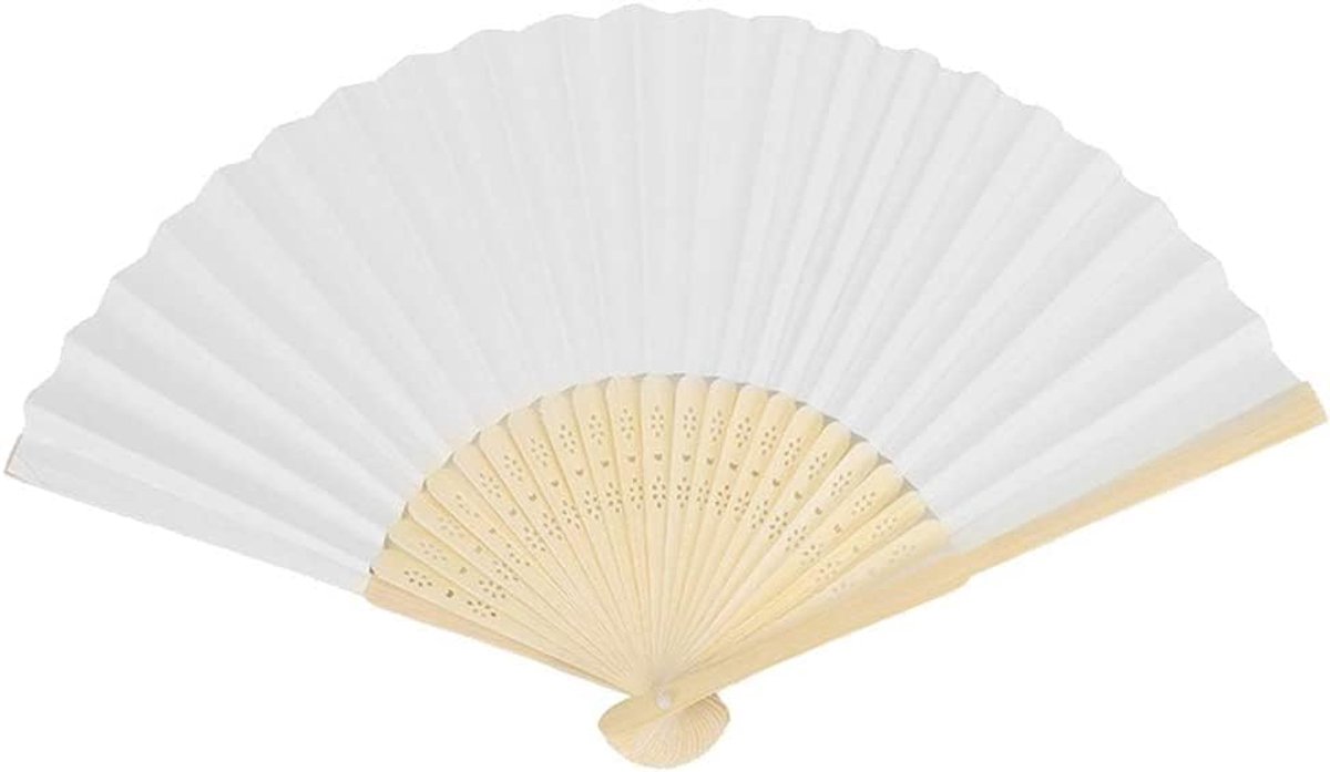 Beige handwaaier voor vrouwen, opvouwbare handwaaier, stof, vouwwaaier, doe-het-zelf, handgemaakte waaier voor dansen, foto-rekwisieten, wanddecoratie, bruiloftsaccessoires