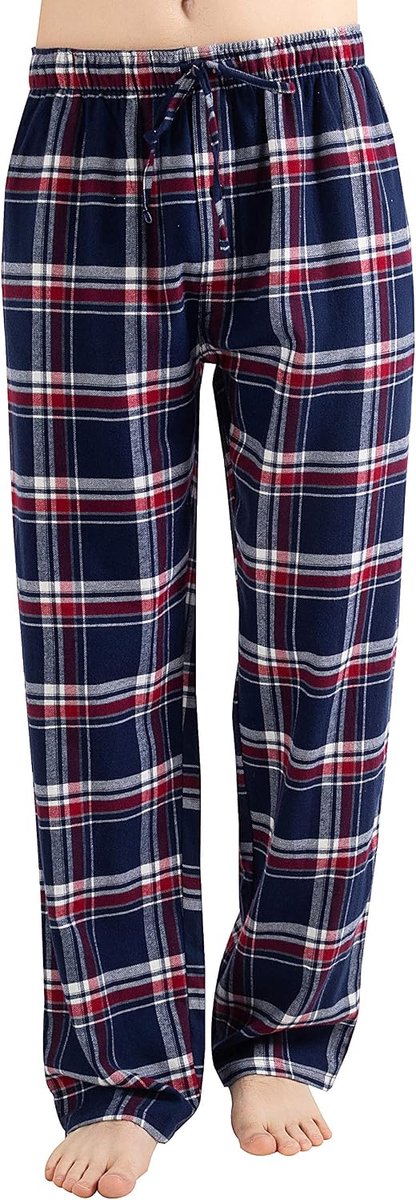 100% Katoen Flanel Comfortabele Pyjama/Lounge Bottoms Met Zakken