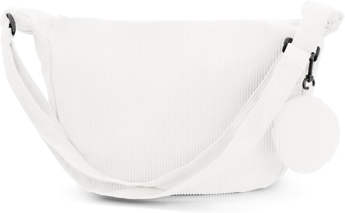 Dames Crossbody Bag van Canvas met Afneembare Kleine Tas, Verstelbare Schouderriem, Geschikt voor Werk, Winkelen en Reizen, Trendy en Praktisch voor Dagelijks Gebruik