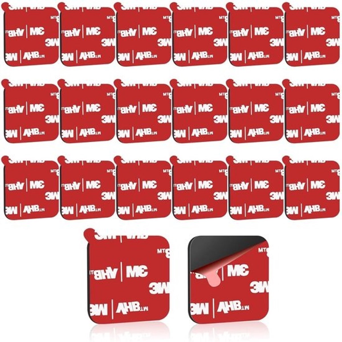 dubbelzijdige kleefpads - voor bevestiging en reparatie - 75 stuks