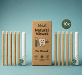 Natuurlijke Miswak 10 Stuks + 2 Hygienisch Bewaardoosje - Voordeelpack - Eco Friendly Siwak Tandenborstels - 100% Organic - Onbewerkt - Sewak