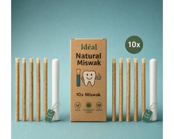 Natuurlijke Miswak 10 Stuks + 2 Hygienisch Bewaardoosje - Voordeelpack - Eco Friendly Siwak Tandenborstels - 100% Organic - Onbewerkt - Sewak