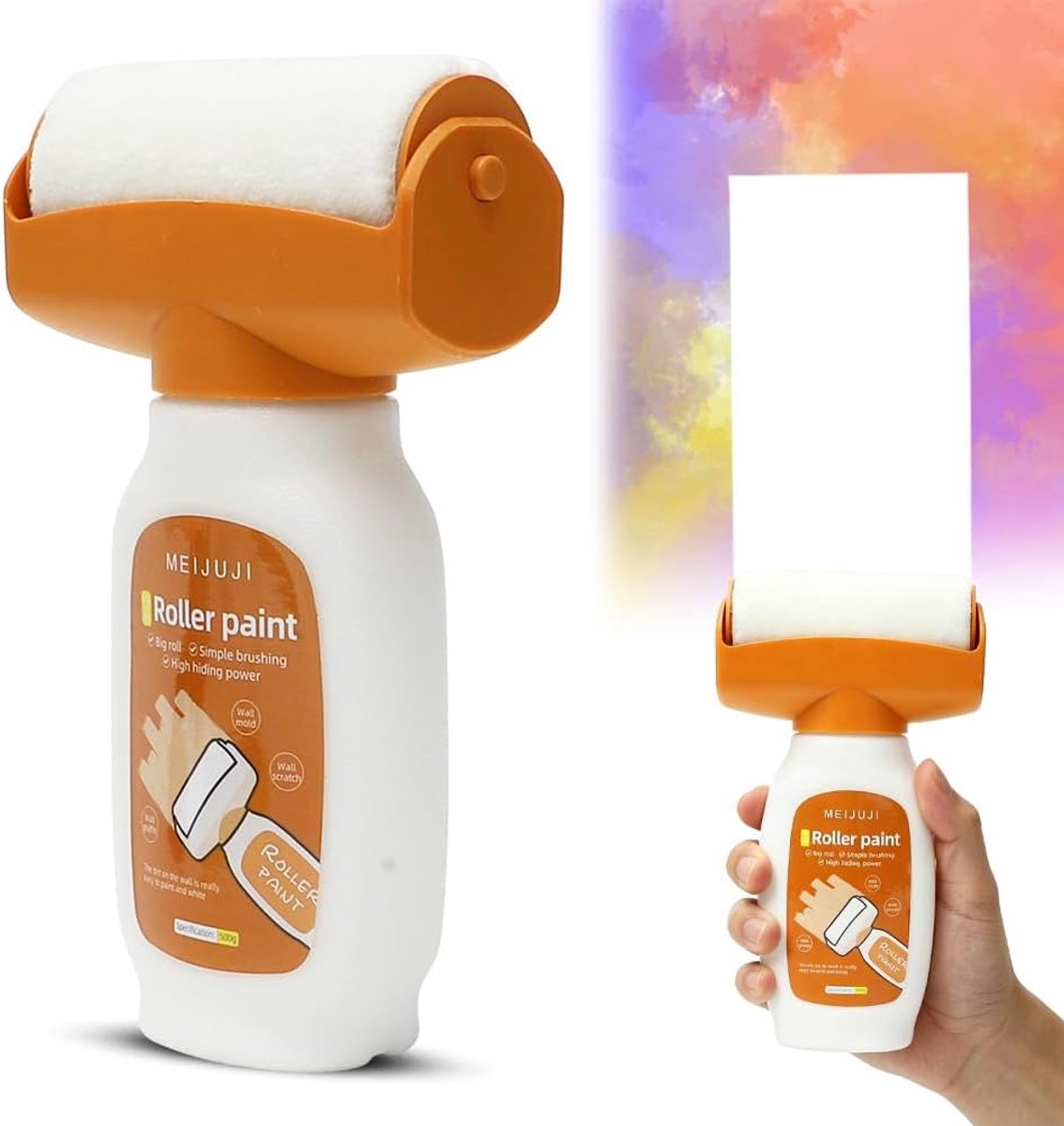 Wandverf reparatie roller 500 g - muurreparatie crème - schone handen - directe toepassing - ShopVlot