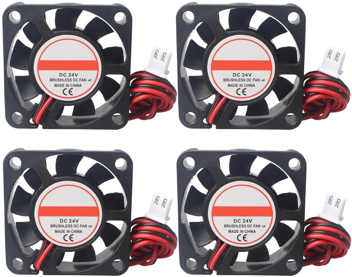 3D Printer Ventilator 40x40x10mm - Stille Brushless Koelventilator - 24V, 5664 RPM - Ideaal voor 3D Printers - ShopVlot