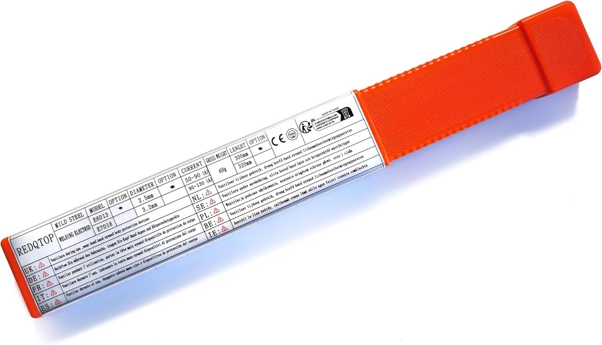 E6013 2,5mm x 300mm, 450g, Koolstofstaal Laselektroden