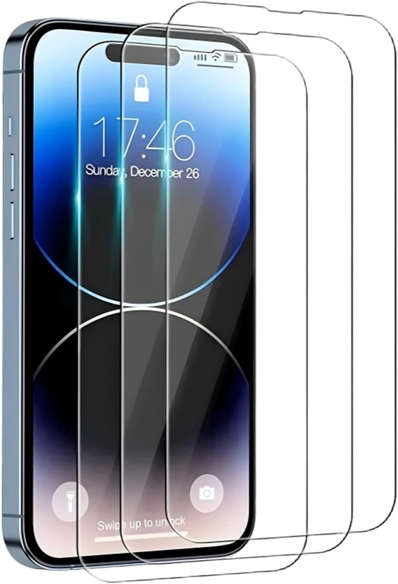 3 Stuks Pantserbescherming Van Gehard Glas Voor iPhone 14 Pro Max Screen Protector Folie Kras 9H Hardheid HD Displaybeschermfolie 6,7 Inch Mobiele Telefoon Gehard