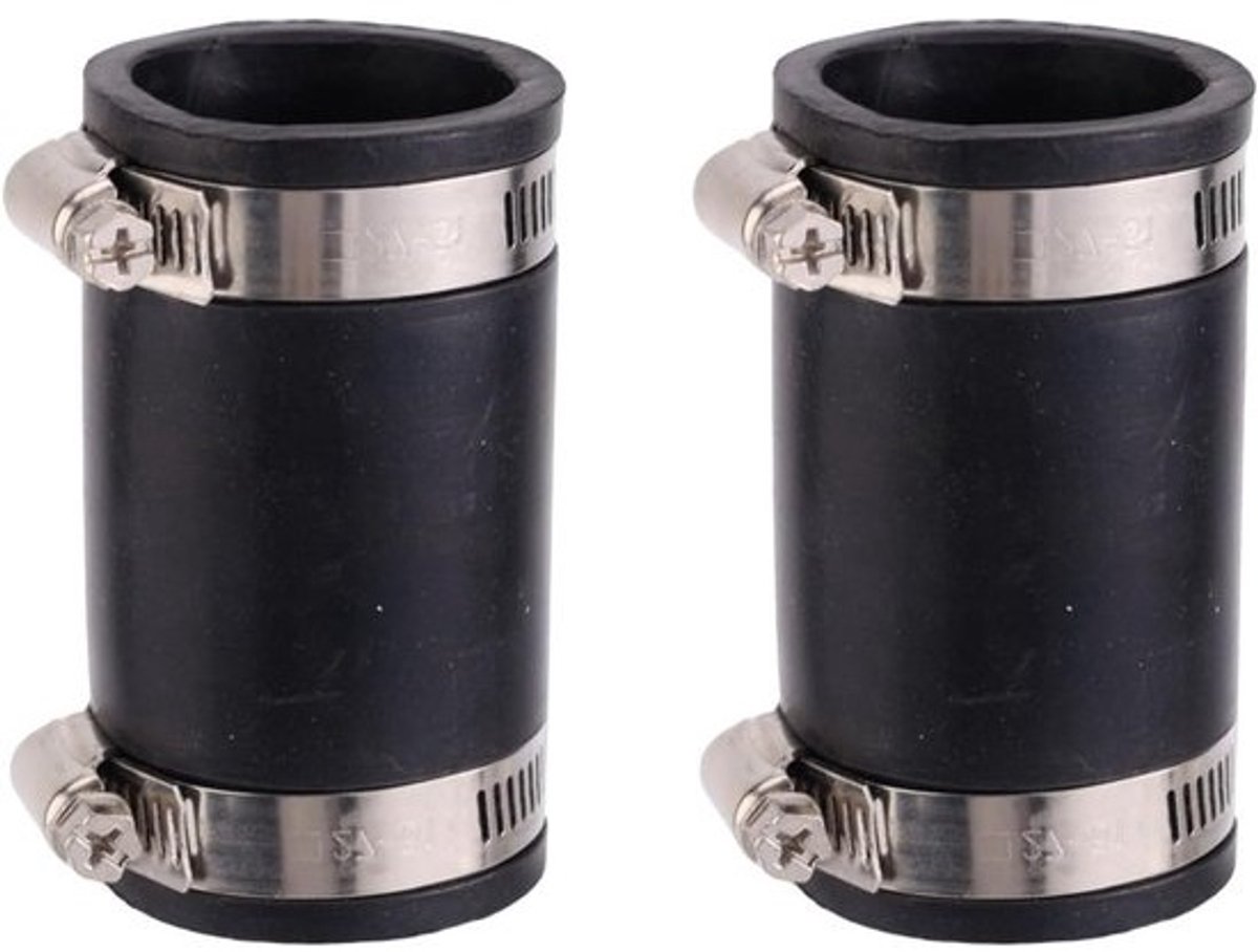 Allecta - Flexibele PVC-koppeling voor Condensaatpijp, 4,9cm diameter - RVS slangband - Afvoerpijp reparatie
