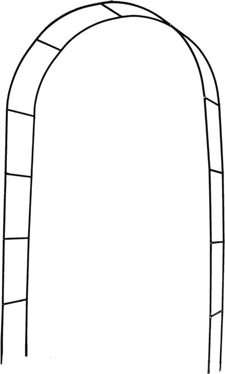 Zwarte rozenboog - Voor de tuin - Weerbestendig en stabiel - Decoratief voor klimplanten