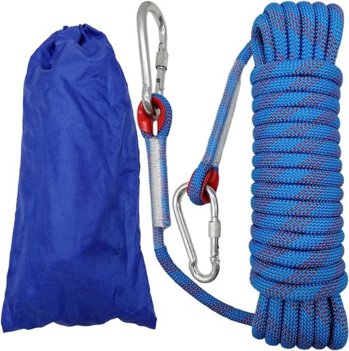 Multifunctioneel touw - Sterk koord - Voor outdooractiviteiten - Weerbestendig ontwerp - 10 meter - Blauw