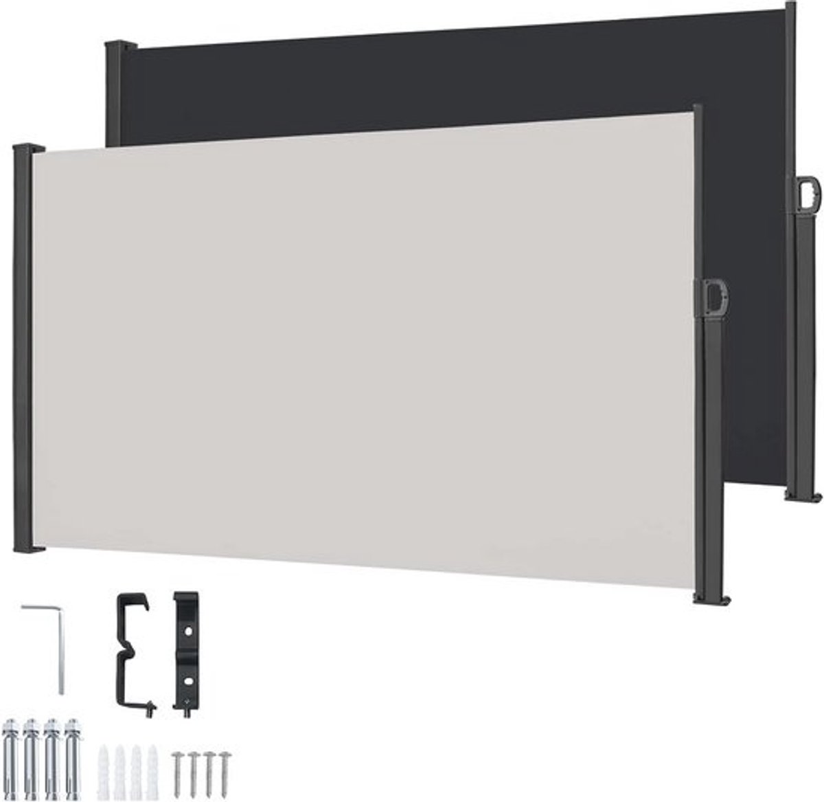 Uittrekbare zijluifel - 160 x 300 cm - Bescherming tegen zon en inkijk