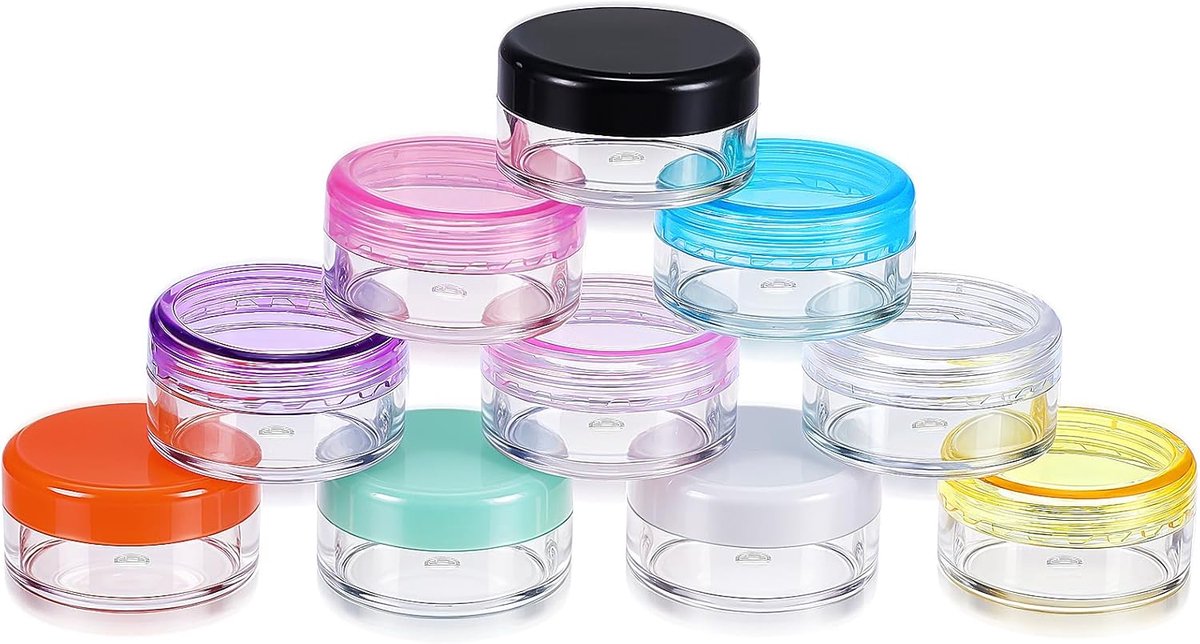 SnelShoppen - 10pcs Kleine Pillendozen Reis Pillenbox, Draagbare Mini Pillenbox, BPA Vrij, Medicijn Opbergdoos voor Handtas, Aktetas (10 Kleuren)