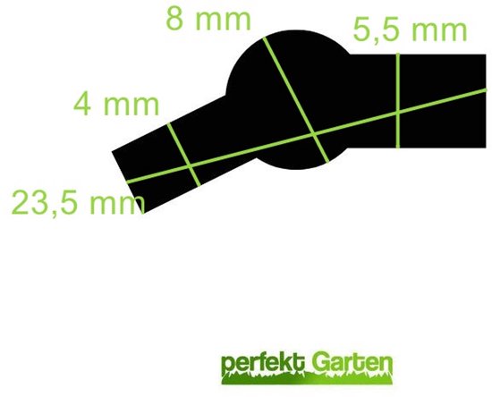 44 CM grasmaaimes voor FERREX 1800W GLM44 / ALDI / SMV 1253482000 + schroef — afbeelding 4