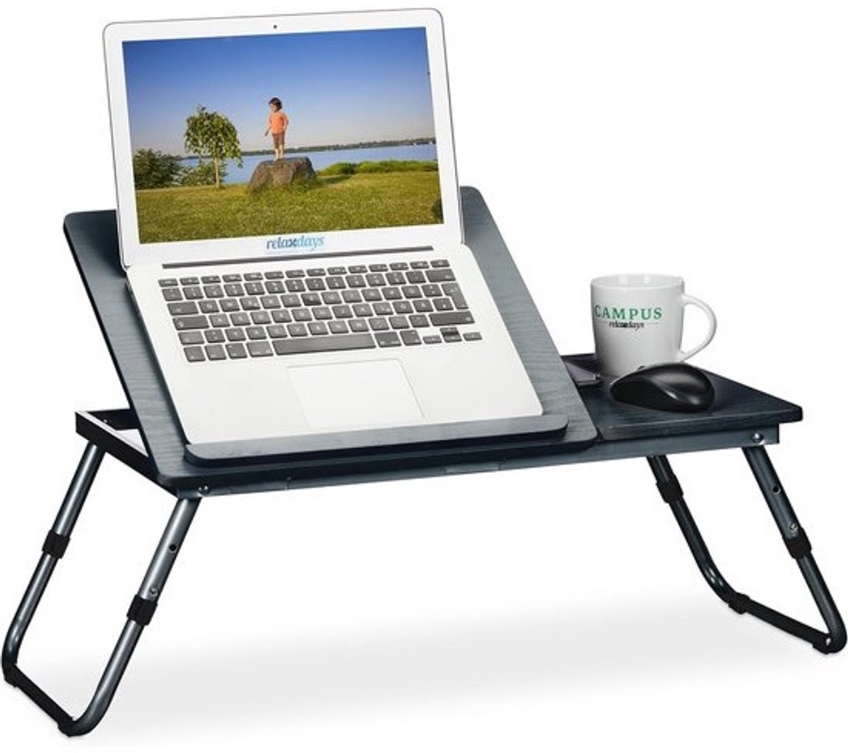 Inklapbare laptoptafel - voor op bed - Verstelbare hoogte - kantelbaar plateau