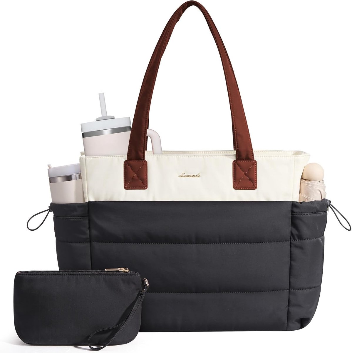 Grote Shopper Tas voor Vrouwen, 15.11 inch, Lichtgewicht Laptop Tas, Stijlvolle Werk Tas, Schoudertas voor Universiteit, Kantoor en School, Veelzijdige Handtas voor Dagelijks Gebruik