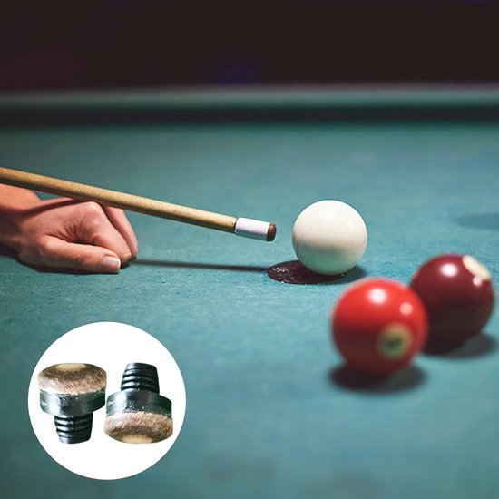 Dailygoods- Biljartkeu-punten 50 stuks - Inschoefbare Punten - 12 mm - M8 Kunststofdraad - Voor Biljart/Snooker - Eenvoudig te Installeren - Biljartkeu Tips van Dailygoods — afbeelding 2
