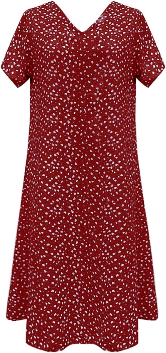 Zomerjurk voor dames, bloemen, casual, chique, lang, bohemian, strand, V-hals, hoge taille, mouwloos, vloeiend, licht, sexy, avond, cocktail, gestreept, gestippeld A22