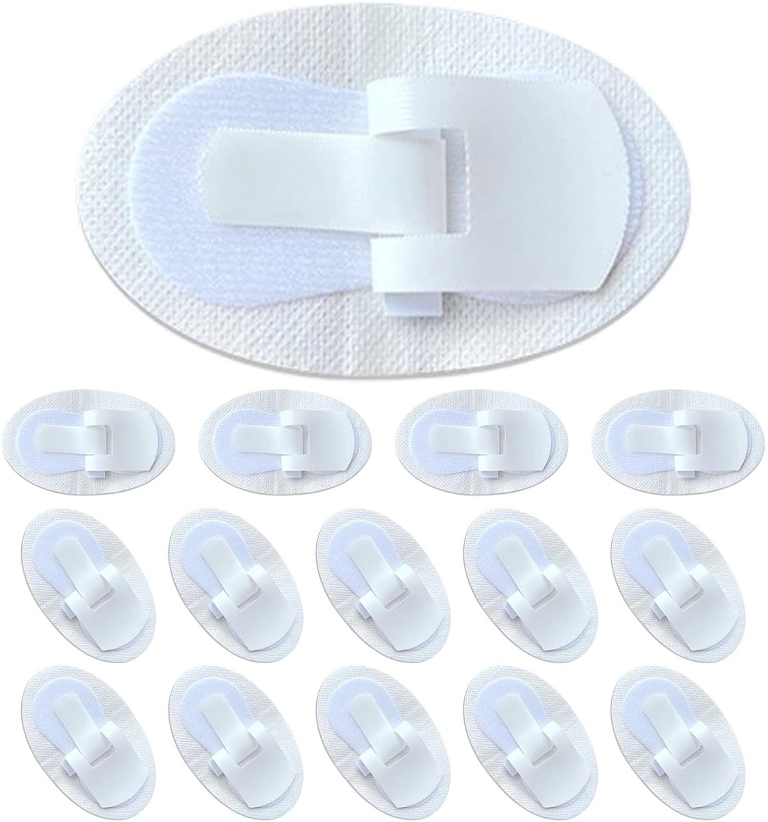 15 stuks katheterstabilisatieapparaat, katheter beenzak met fixatiesticker, katheterhouder, pleister met zelfklevende fixatie-accessoires (wit)