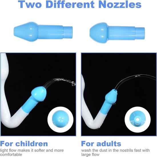 Nasal Wash Kit voor Neusreiniging - 240 ml Sinusspoeling, Effectieve Neusverzorging en Allergie Verlichting — afbeelding 3