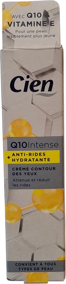 Cien Q10 Intense Oogcontourcrème met Vitamine E alle huidtypes 15 ml.