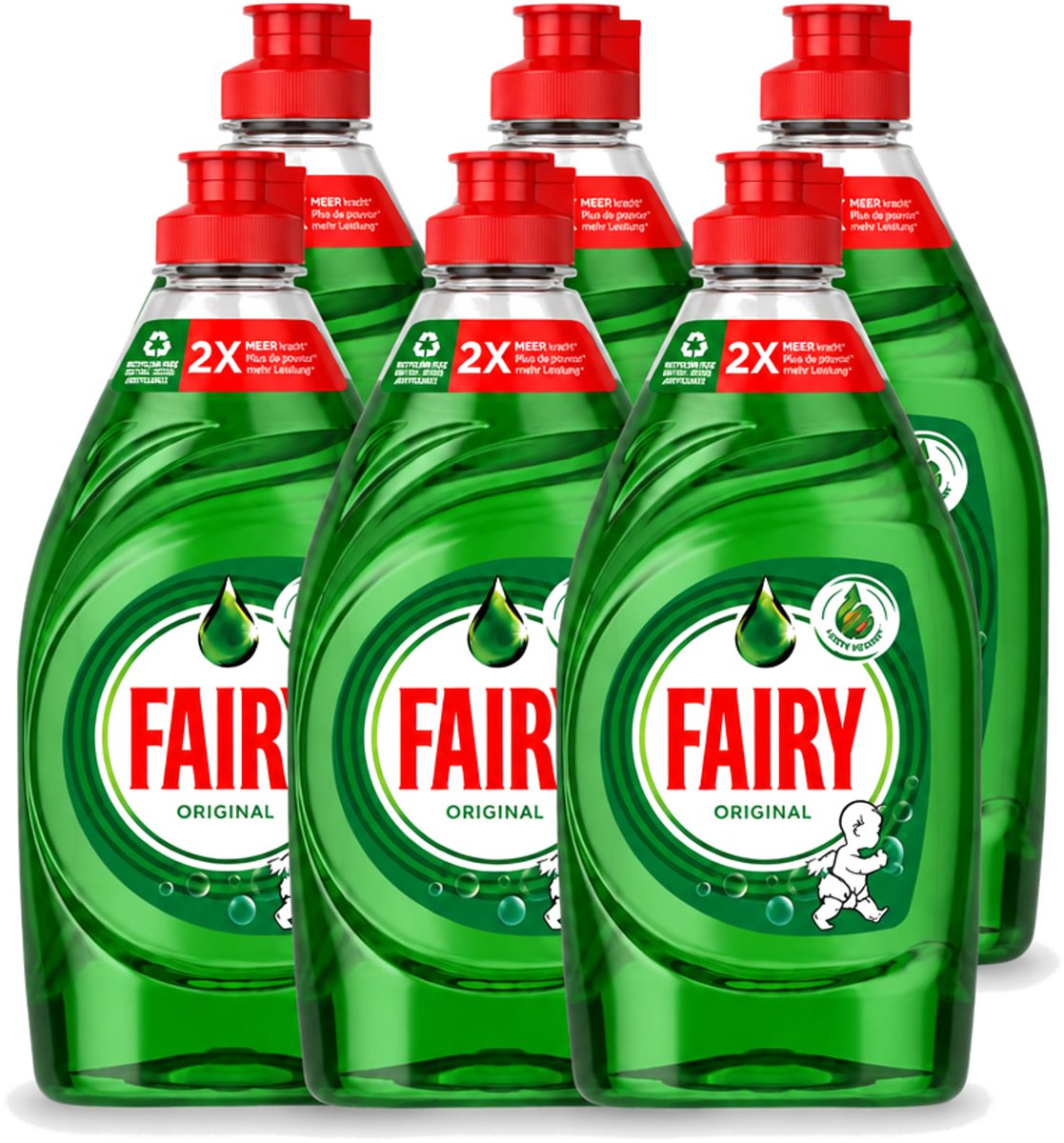 6 x Fairy – Afwasmiddel – Original – 320 ml - Voordeelverpakking - 6 stuks