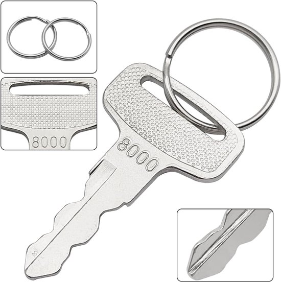 Set van 4 Golfkar Sleutels en Sleutelhangers, Vervangende Socket Sleutels, Geschikt voor JU2-H2511-00/8000, Ideaal voor Golfcart Accessoires en Onderhoud — afbeelding 3
