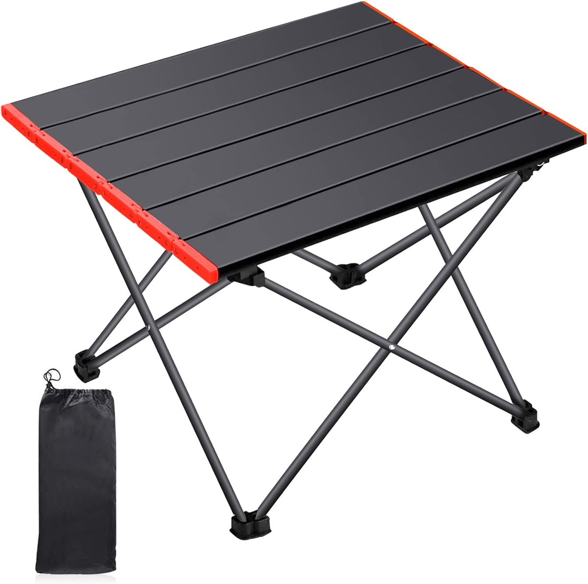 SnelShoppen - Draagbare Klaptafel Campingtafel Lichtgewicht Aluminium Tafel met Tas voor Buiten Gebruik, Picknick, Barbecue, Wandelen en Vissen