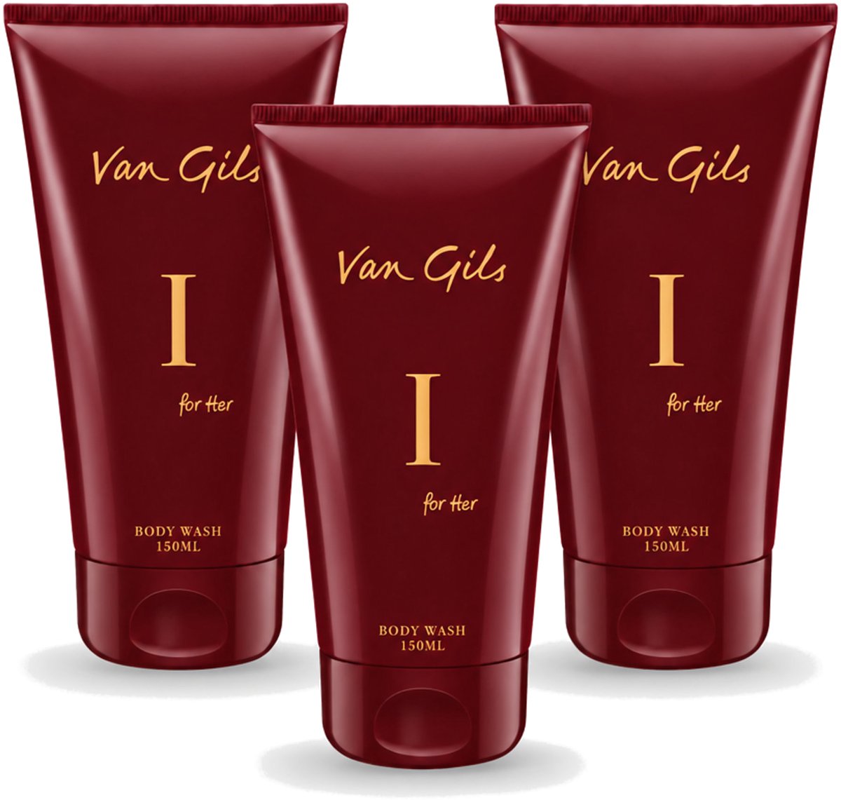 3 x Van Gils - Douchegel - I for Her - Zachte Reiniging & Luxe Geurbeleving - 150 ml - Voordeelverpakking - 3 stuks