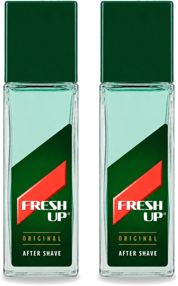 2 x Fresh Up - Aftershave Lotion - Original - for Men - 100 ml - Voordeelverpakking - 2 stuks