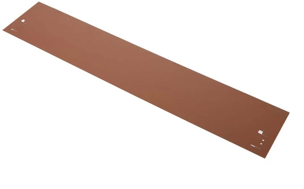 Borderrand metaal Hoogte 13.5 cm Lengte 120 cm | Gazonrand | Kantopsluiting, bruin