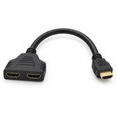 1080P HDMI-poort man naar 2 vrouwelijke 1 in 2 Out Splitter Kabel Adapter Converter