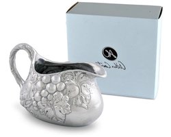 Gravyboot - Saus- en juskom - Sauzen serveren - Druivenmotief - 750 ml - Zilverkleurig