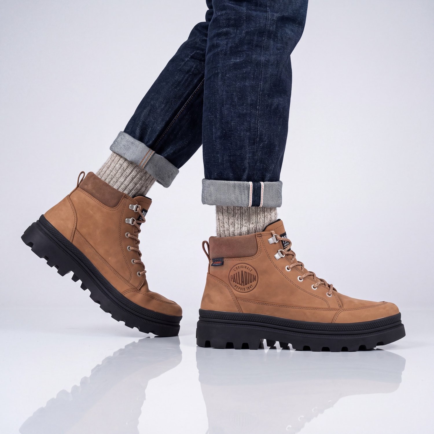 Laarzen Palladium Troopercuff2 WP+ Bruin