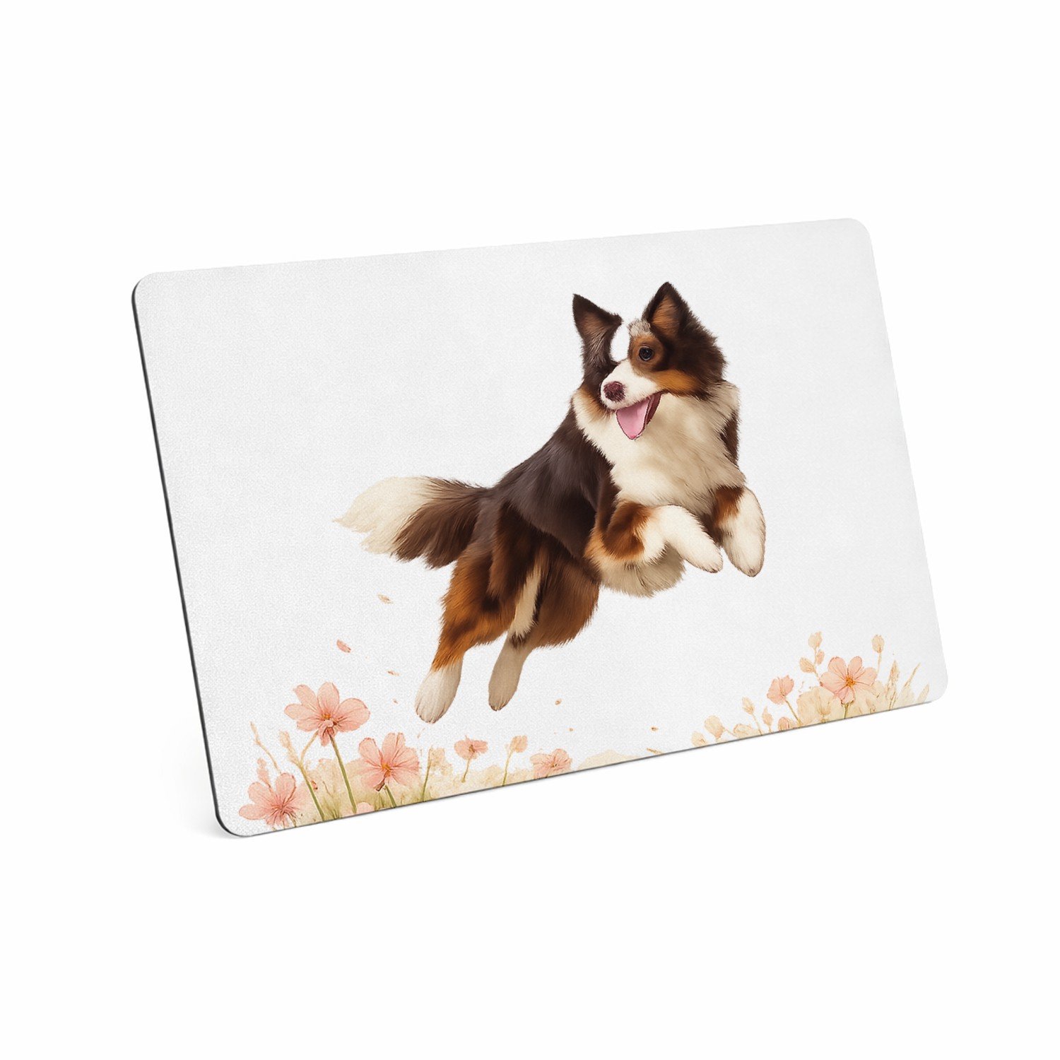 Mr Cadeautjes MDF magnetische fotolijst 28 x 19 - design Een krachtige, dromerige dierenprint met één hoofdfiguur in | cadeau Wit