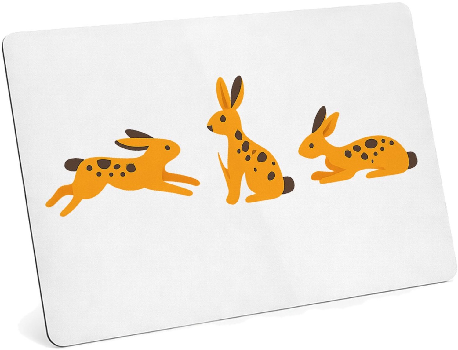 Mr Cadeautjes MDF magnetische fotolijst 28 x 19 - design Een subtiele patrooncompositie met meerdere losse figuren di | cadeau Wit